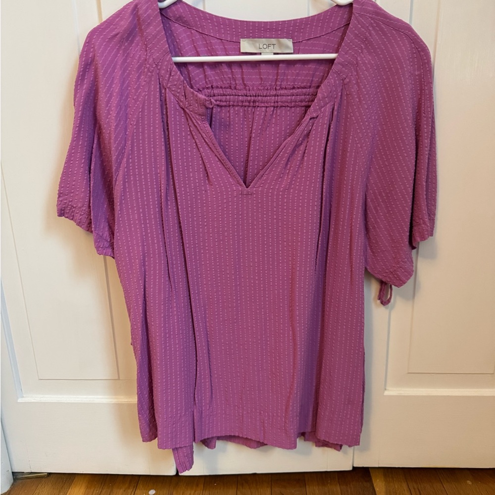 LOFT Women's Purple Blouse